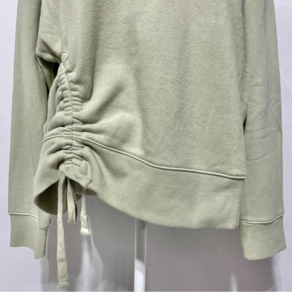 Knox Rose Ruched Side Long Sleeve Mock Neck Sweatshirt Light Green Size XXL - Picture 4 of 15
